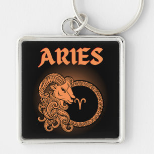 Porte-clés Dark Zodiac - Bélier Art d'Astrologie Médiévale