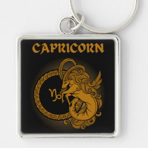 Porte-clés Dark Zodiac - Capricorne Art de l'Astrologie Méd
