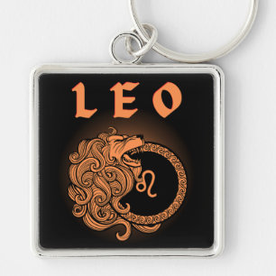 Porte-clés Dark Zodiac - Lion   Art de l'Astrologie Médiévale