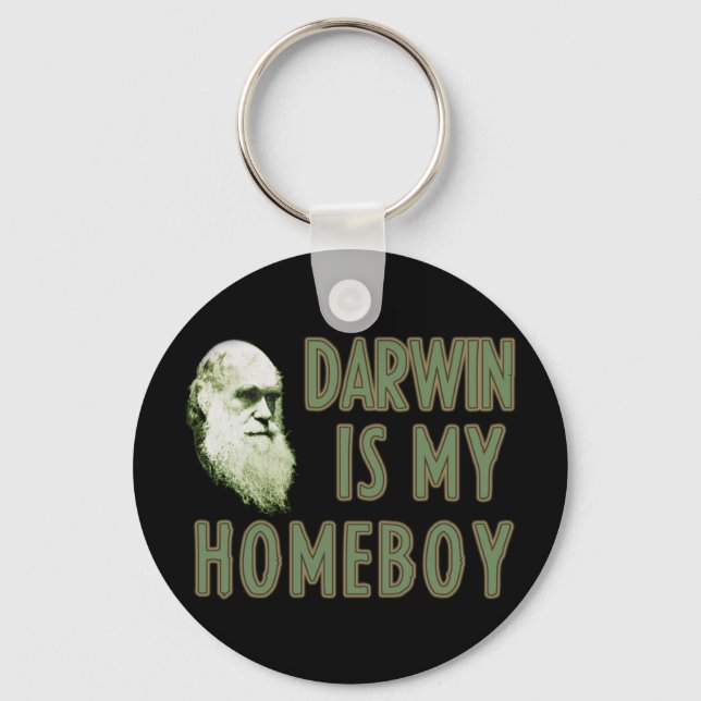 Porte-clés Darwin est mon garçon (Recto)