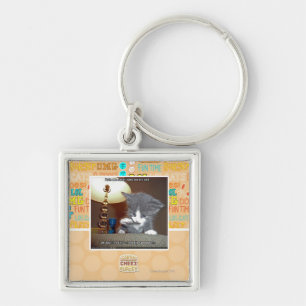 Porte-clés Dats une petite fourrure d'étape je