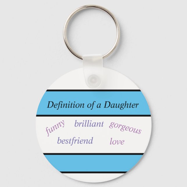 Porte-clés Daughter Love Button Keychain (Recto)