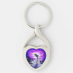 Porte-clés Dauphin clair de lune