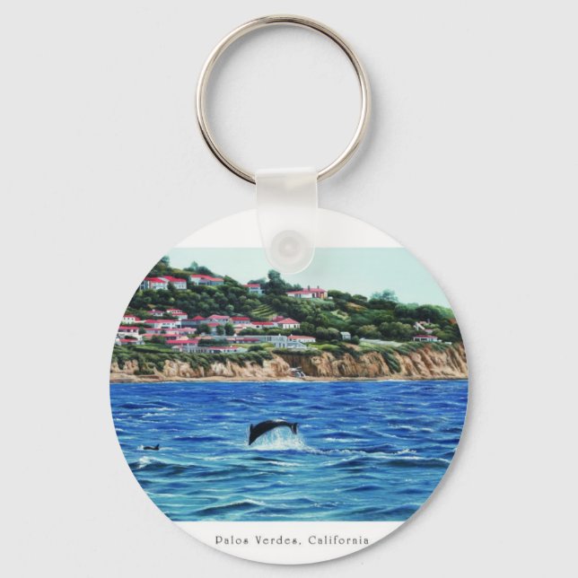 Porte-clés Dauphins Près De Palos Verdes (Recto)
