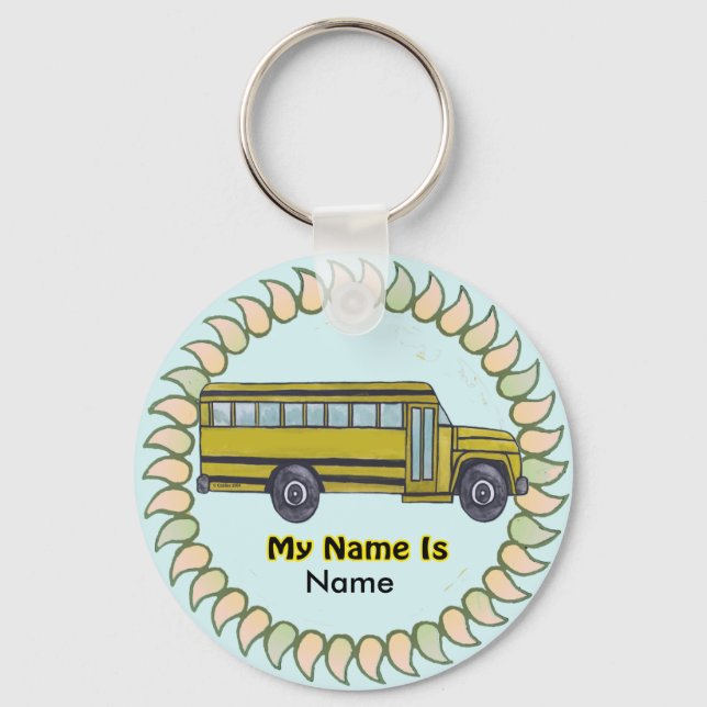 Porte-clés d'autobus scolaire (Recto)