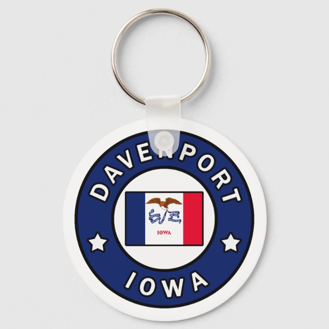 Porte-clés Davenport Iowa (Recto)