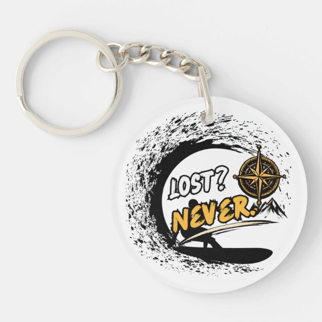 Porte-clés d'aventure Never Lost (Devant)