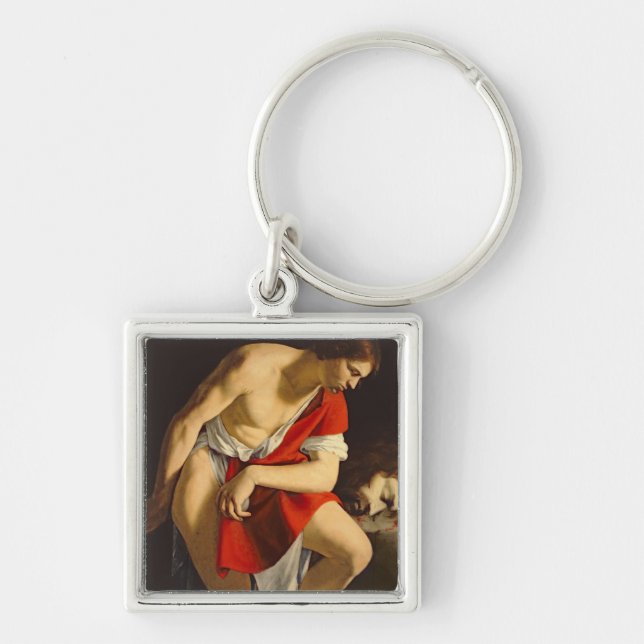 Porte-clés David contemplant la tête de Goliath (Devant)