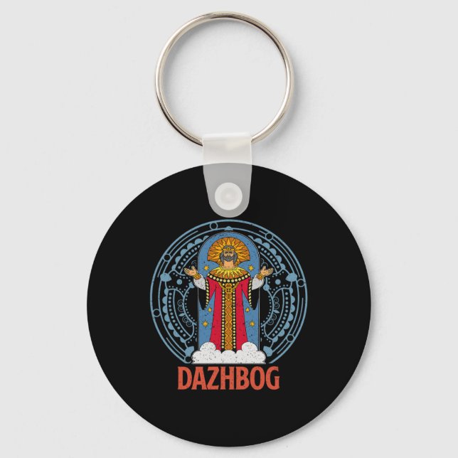 Porte-clés Dazhbog Ancien Mythe Slave Païen Russie (Recto)