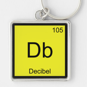Porte-clés Db - Chimie de décibels Symbole de bruit Tee