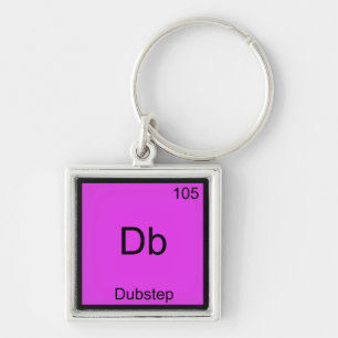 Porte-clés Db - Symbole d'élément de chimie Dubstep Musique
