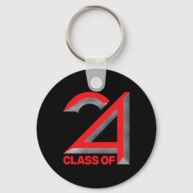 Porte-clés De 2024 Shirt Graduation Lycée Colleg (Recto)
