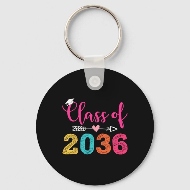 Porte-clés De 2036 Augmenter Avec Moi Graduation (Recto)