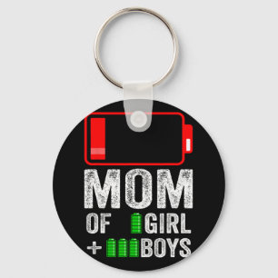 Porte-clés De 3 Garçon 1 Fille Cadeau De Fille De Fille Fête