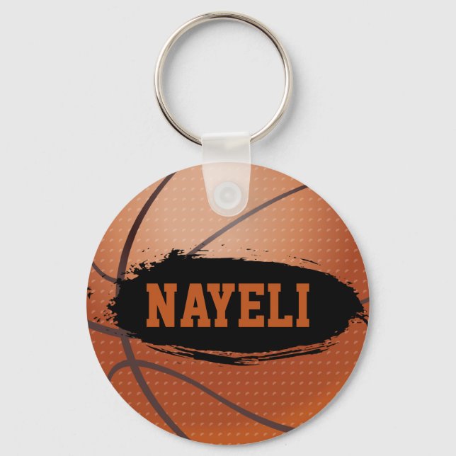 Porte-clés de basketball personnalisé Nayeli (Recto)