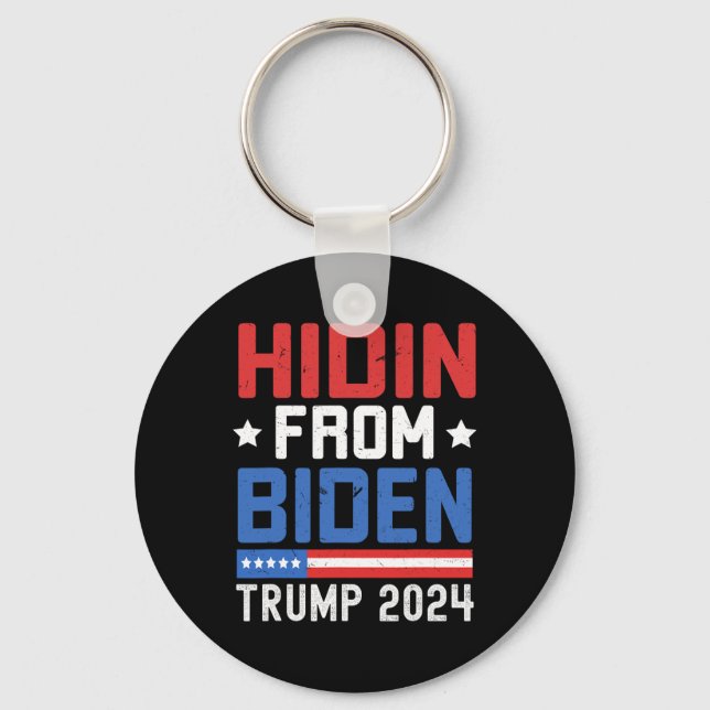 Porte-clés De Biden Kids Hommes Trump 2024 Funny Anti Joe Bid (Recto)