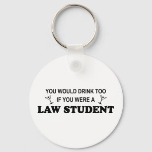 Porte-clés De boissons étudiant en droit trop -