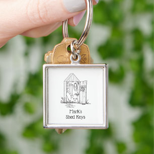 Porte-Clés De Cabane Minimaliste Mignon Moderne Si