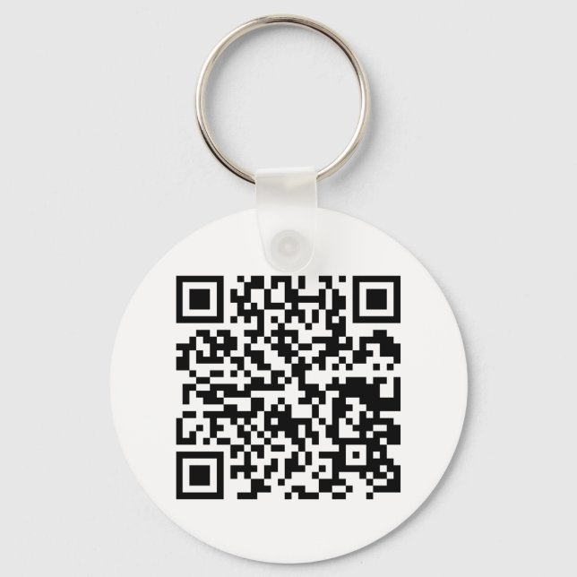 Porte-clés de conception de code QR (Recto)