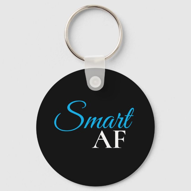 Porte-clés de déclaration d'expression bleue Smart (Recto)