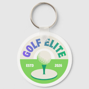 Porte-clés de golf personnalisé   Cadeau rond pour