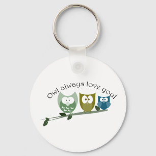Porte-clés De hibou amour toujours vous !