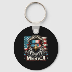 Porte-clés De Juillet Patriotic Funny Eagle Juillet 4 Usa Mer