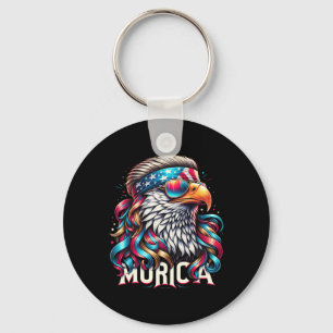 Porte-clés De Juillet Patriotic Funny Eagle Juillet 4 Usa Mur