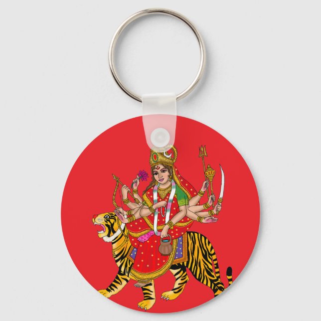 Porte-clés de la déesse Chandraghanta (Recto)