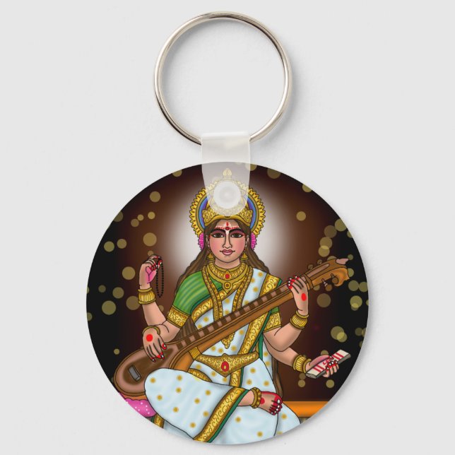Porte-clés de la déesse Saraswati (Recto)