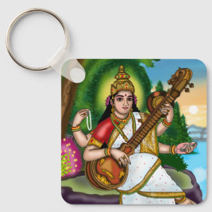 Porte-clés de la déesse Saraswati