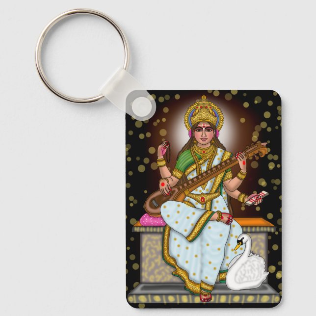 Porte-clés de la déesse Saraswati (Recto)
