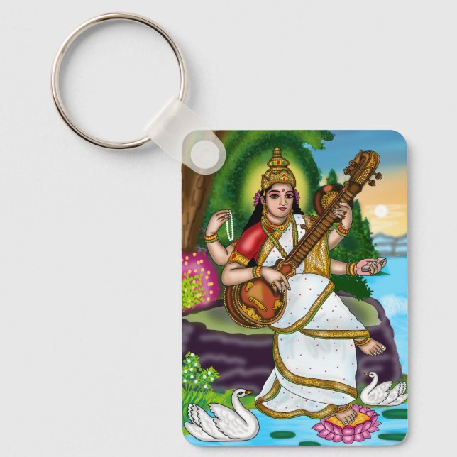Porte-clés de la déesse Saraswati (Recto)
