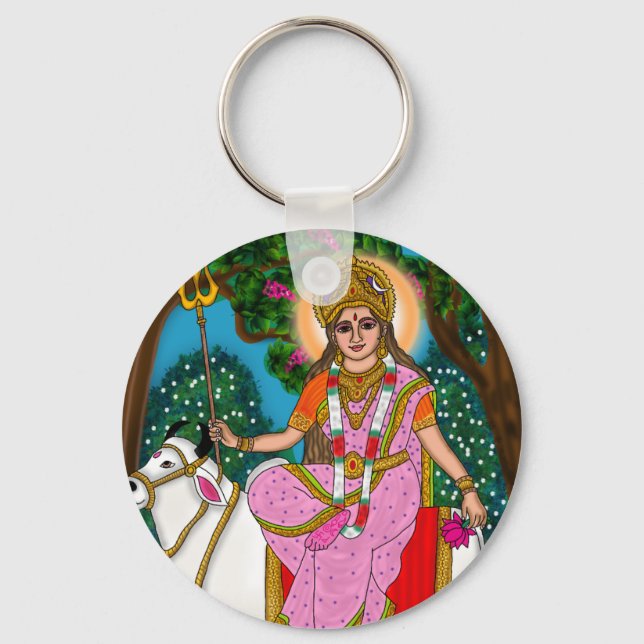 Porte-clés de la déesse Shailputri (Recto)
