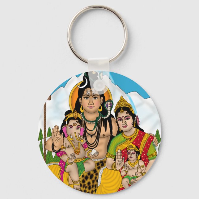 Porte-clés de la famille Shiva (Recto)