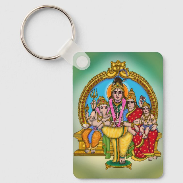 Porte-clés de la famille Shiva (Recto)