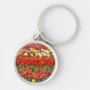 Porte-clés de la fête des fleurs de tulipe Tulipes