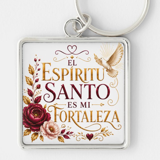 Porte-clés de la foi | Le Saint-Esprit est Ma Forc (Devant)