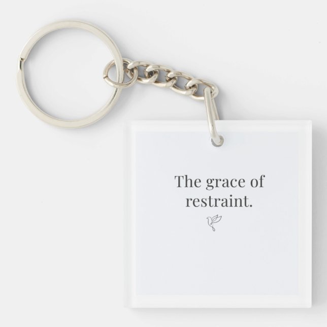 Porte-clés de la grâce de la retenue  (Devant)