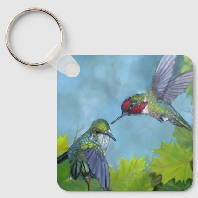 Porte-clés de la parade nuptiale du colibri  (Recto)