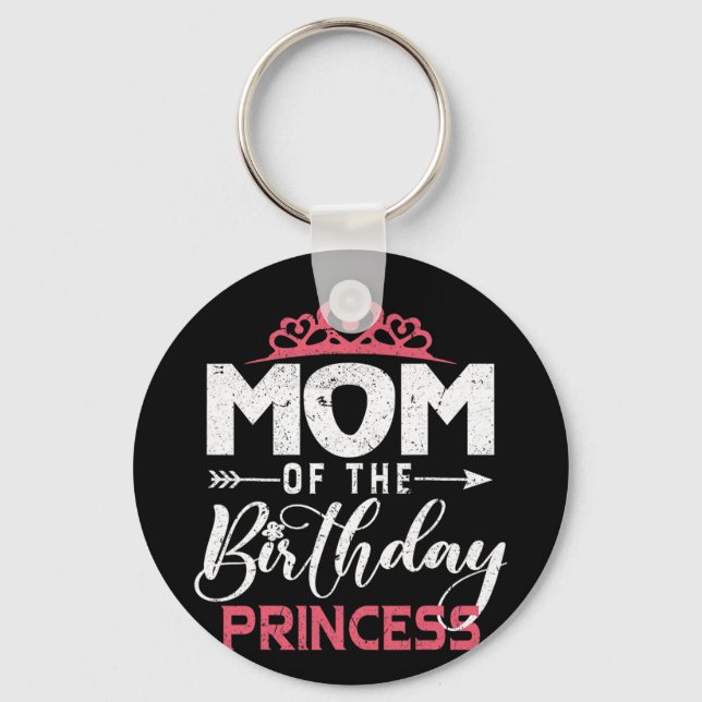 Porte-clés De L'Anniversaire Princesse Fille Fille Amusante B (Recto)