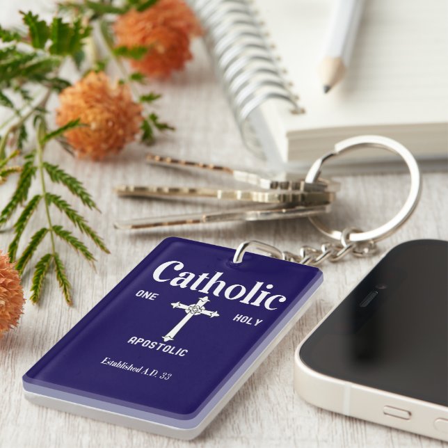 Porte-clés de l'Église catholique apostolique et u (Devant droit)