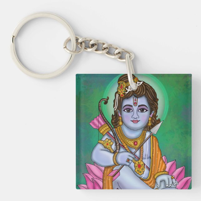 Porte-clés de l'enfant Seigneur Rama (Devant)