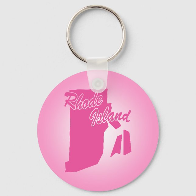 Porte-clés de l'État de Rhode Island rose (Recto)