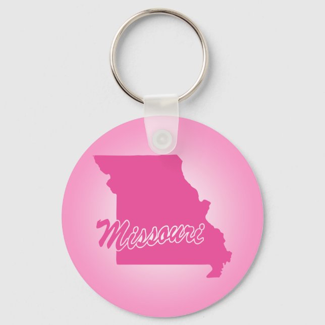 Porte-clés de l'État Missouri rose (Recto)