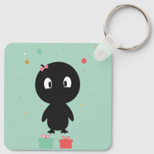Porte-clés de Noël Pingouin