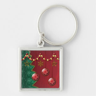 Porte-clés de Noël pour célébration fractale