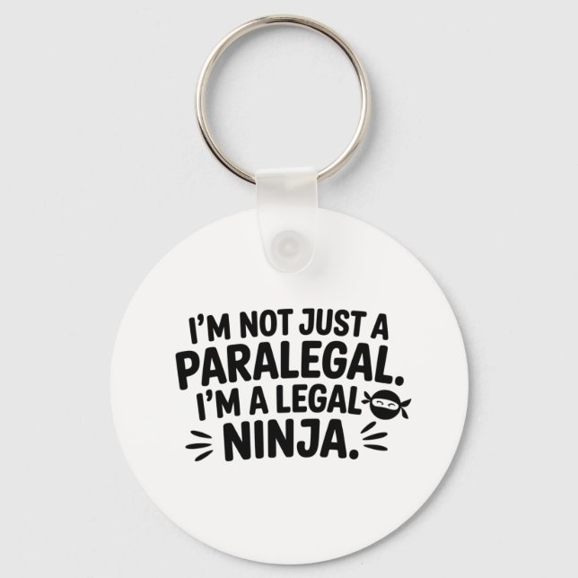 Porte-clés de parajuriste Ninja juridique | Cadeau (Recto)