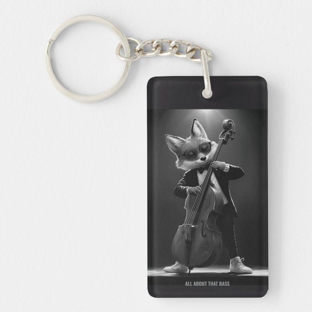 Porte-clés de performance de scène de bassiste Fox (Devant)