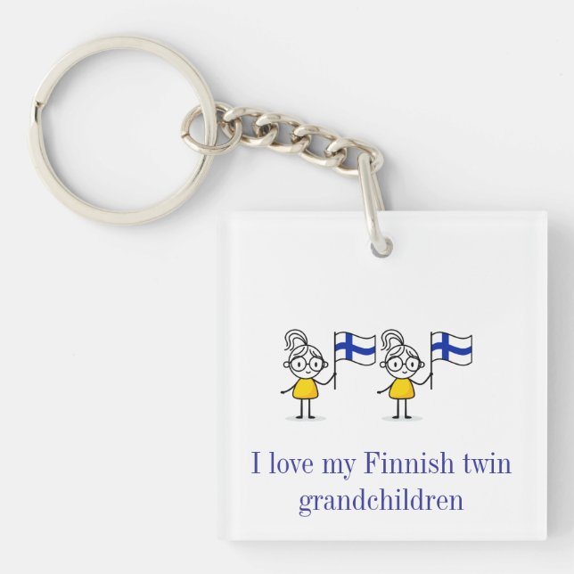 Porte-clés de petits jumeaux finlandais (Devant)